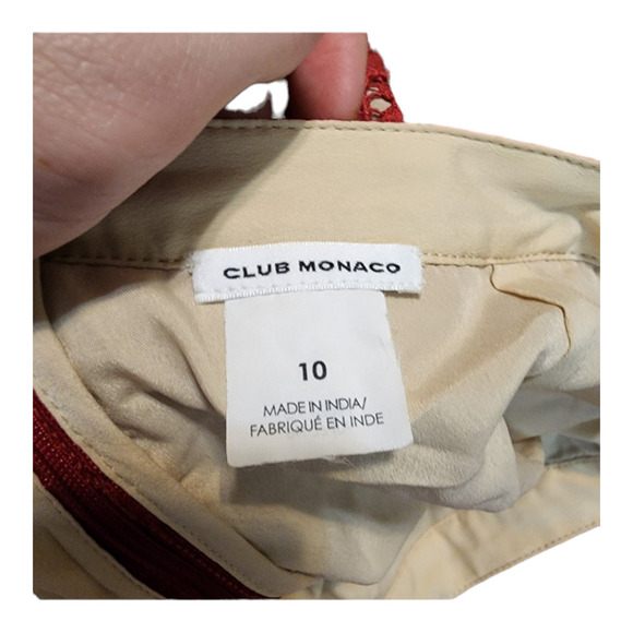 Club Monaco Red Lace Jayne Mini Skirt size 10 - Picture 4 of 7